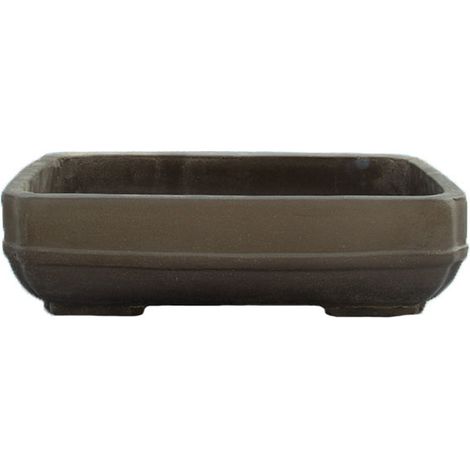 Vaso per bonsai rettangolare in gres 44,5x31x10 cm - GL37a