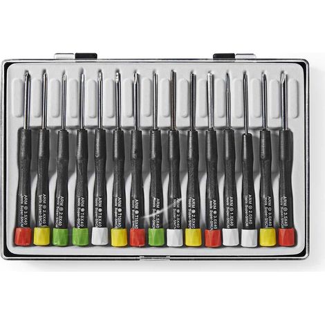 Juego de cinceles de precision 3x ph 4x plano 4x hex 4x tx