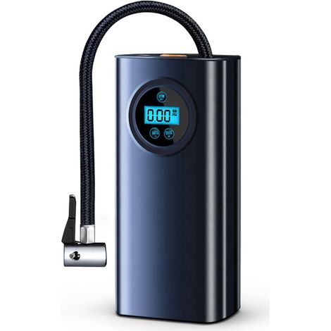 Gonfleur de pneu portable rechargeable numérique, vert, boîte cadeau (1/5)