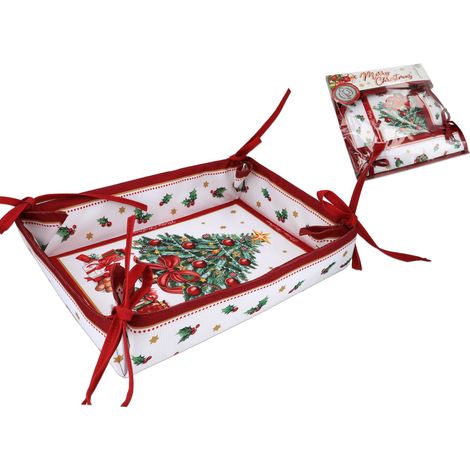Carmani, grande cesto per il pane - Natale (1/5)