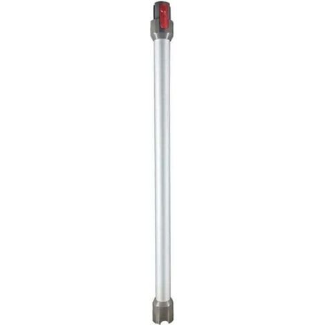 Teleskoprohr für Dyson, starres Verlängerungsrohr kompatibel mit Dyson V7, V8, V10, V11 und V15, Schnellanschluss-Saugrohr für Dyson Staubsauger mit zwei 2-in-1-Bürsten, Silber