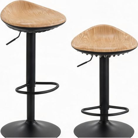 Tabouret de bar eiche en pU-cuir acier 40 x 40 x 84 cm (1/5)