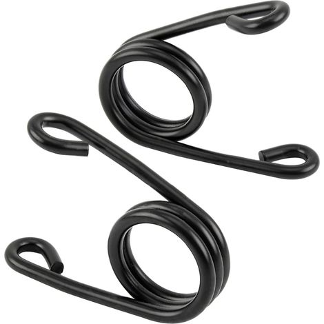 CSPARKV 2Pcs Motorcycle Seat Springs, Seat Springs for Solo Seats, for Motorcycle Bobber Seat Motorcycle Accessories (Black)