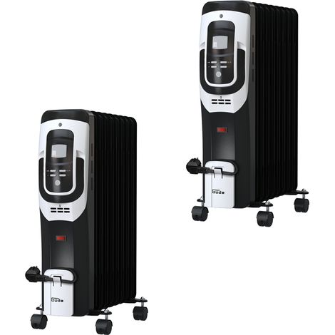 Güde 2x Elektro-Heizung OR 2000-9 DT Ölradiator 2000 W Heizleistung 9 Rippen (1/5)