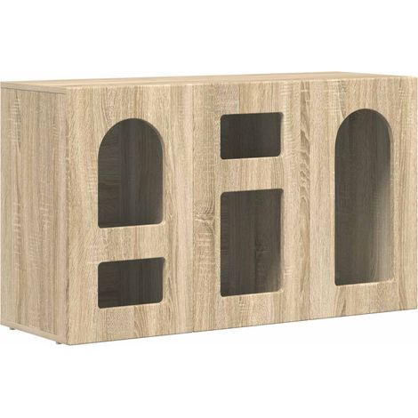Aparador Roble Sonoma 100 x 35 x 59 cm Madera de ingeniería vidaXL