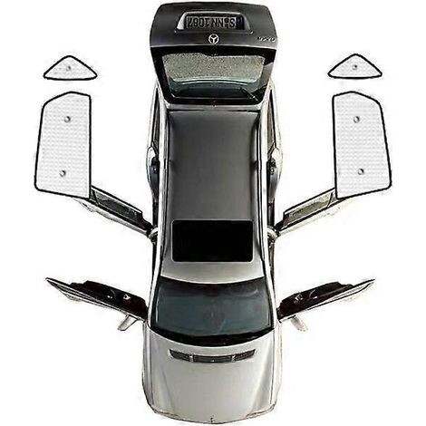 Pare-soleil intégraux pour Hyundai Tucson NX4 LWB 2020-2023 - Accessoires pare-soleil de pare-brise et protection solaire - 2021-2022 - Vitres arrière (1/5)
