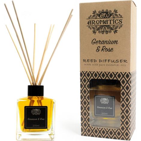 Diffuseur d'huiles essentielles de géranium et de rose. 200 ml- Vendu par 1 (1/4)