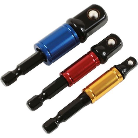 Set di 3 adattatori 6983 laser tool porta inserti 1/4 3/8 1/2