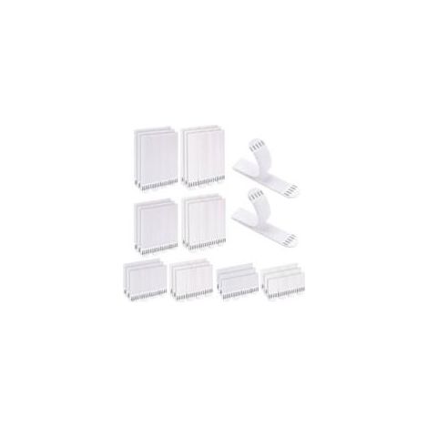 Bandes adhésives pour tableaux grand format, ultra-résistantes, 48 paires, crochets muraux adhésifs, sans perçage, pour photos et affiches (1/5)