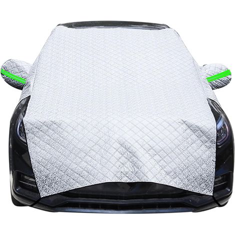 Protection Pare Brise Voiture Hiver, Couverture Pare Brise Voiture Hiver, 255x235cm, Repliable Voiture Couverture, Universelle pour Voiture Anti Givre, Neige, Pluie et Soleil UV (1/5)