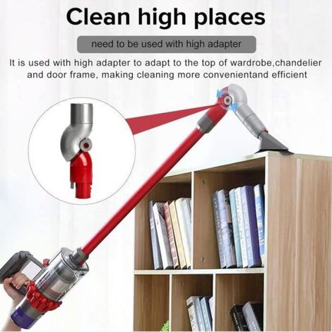 Adaptateur Flexible - Rotation 180° - Pour Nettoyage Sous Meubles - Profondeur 1 m - Compatible Avec Aspirateurs Sans Sac - 1 Pièce (1/4)
