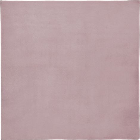 Alfombra cuadrada de pelo sintético salón oficina moderno 160 x 160 cm pelo largo violeta claro Vantira (1/5)