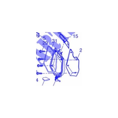 Yamaha 90520-05X02 Moulure couvercle de panneau - YP 400 13