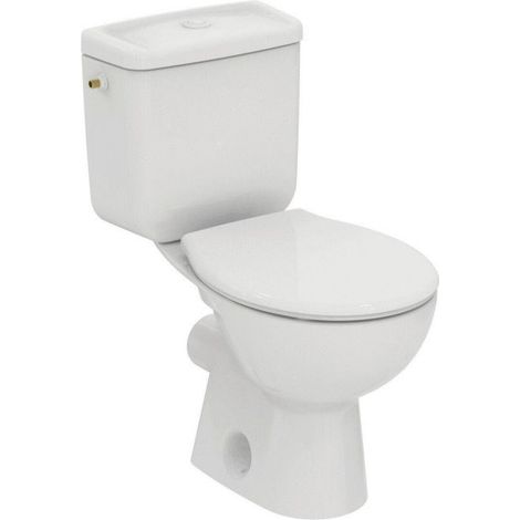 Pack WC Noe - Porcher - Sortie horizontale - Alimentation latérale - Blanc