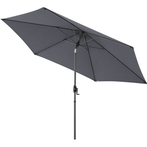 Doppler myZone Mittelmastschirm Auto-Tilt rund 305 cm Sonnenschirm 6 Farben 429465 840 Anthrazit (1/2)