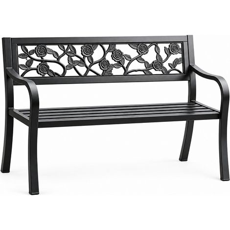 Aga Metall-Gartenbank 125x53x77 cm (1/5)