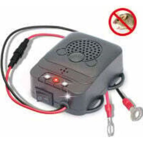 Répulsif Ultrason pour Voiture, Électronique Dissuasion Répulsif Anti-Fouine de Rat avec Lampes Stroboscopiques à Del pour Voiture, Grange, Cuisine (1/5)