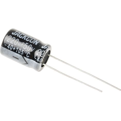 Condensateur RS PRO 220µF, 50V c.c. (1/2)
