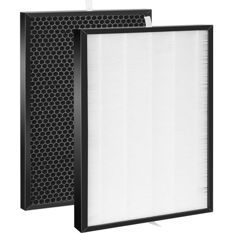 Filtro de repuesto FY1413: El FY1410 combina carbón activado y materiales HEPA, compatible con purificadores de aire 1000/1000i, reemplazable por filtros AC1212/1213/1215/1216 (fy1410 1+1). (1/5)