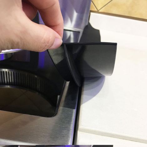 Lot de 10 housses de protection pour cuisinière à gaz, épaisseur 0,2 mm, imperméables, réutilisables et résistantes à la chaleur, en fibre de verre noire. (1/5)