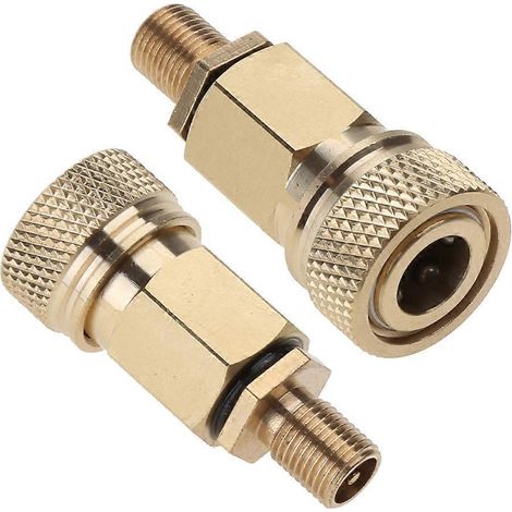 Tuyau d'air en caoutchouc flexible, rallonge de pneu, adaptateur pour compresseur d'air-1- (1/4)