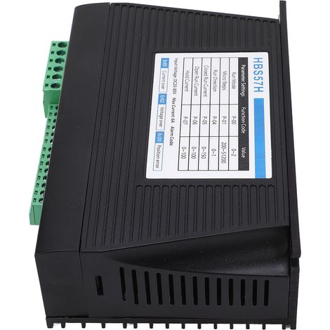 Pilote de Moteur Pas-à-Pas en Boucle Fermée, Contrôleur CNC DC 20-80V Boîtier Noir (1/5)