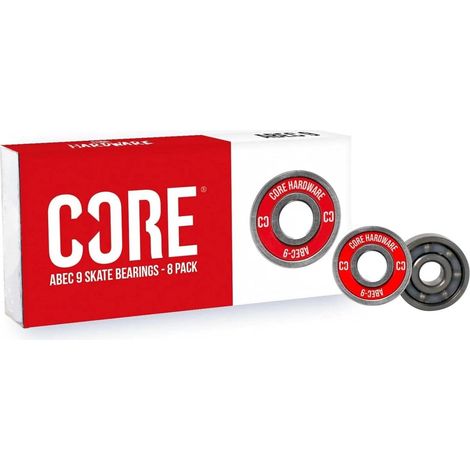 Lot de 8/4 roulements 608 scellés de qualité supérieure pour skateboards, longboards, trottinettes et patins à roulettes Rouge ABEC 9 (1/5)