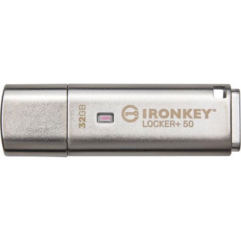 Kingston Technology IronKey Locker+ 50 USB-Stick USB Typ-A 3.2 Gen 1 (3.1 Gen 1) Silber (1/5)