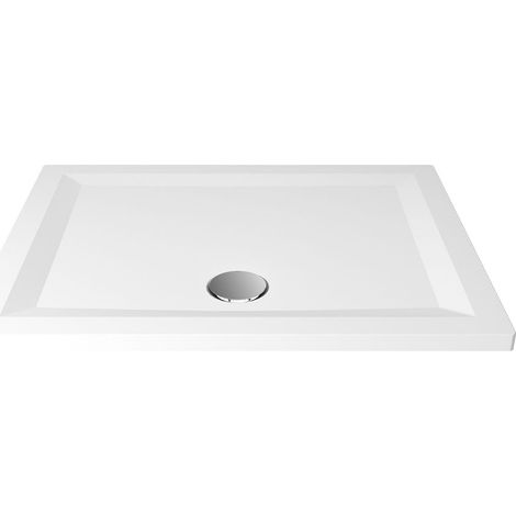 Breuer Flat Line Design Rechteckwanne, Mineralgusswanne 750x900mm, Weiß (1/3)