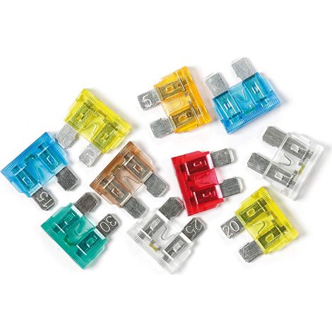 Set 10 fusibili lamellari con spia a led 12/32v (1/5)