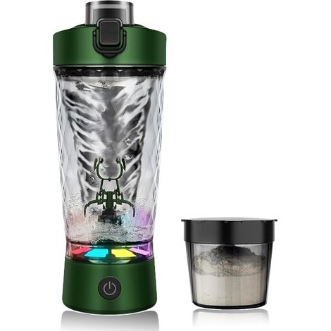 Elektrischer Protein Shaker 7000 U/min, USB-C Aufladbar, Selbstreinigend, BPA-frei Tritan, Tragbarer Vortex-Mixer pour Fitness, Büro & Reisen – Klumpenfreie Shakes, Rosa (1/5)