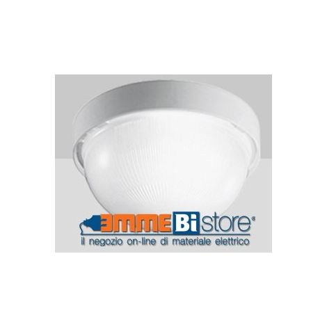 Plafoniera Bianca E27 IP43 a soffitto e parete Prisma Drop 25 (1/2)