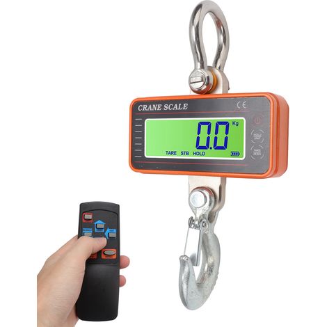 Elektronische Kranwaage OCS-P2, orange, tragbar, Präzisions-Kranhakenwaage, Tragfähigkeit 1500 kg / 3000 lb (1/5)