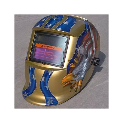 ZOLGINAH Casque de Soudure Automatique - Masque de Soudure avec 2 Lentilles et 2 Capteurs de filtre à ombre réglables DIN9-13 pour le soudage à l'arc de MIG TIG MAG [Classe énergétique A+++] (1/5)