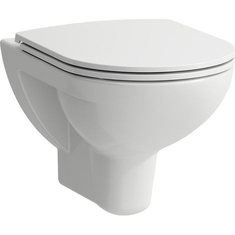 WC suspendu LAUFEN PRO, sans bride, à fond creux, 6 litres blanc LAUFEN