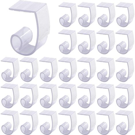 30 Pièces Clips de Nappe en Plastique Clips de Nappe Clips de Plinthe de Table avec Tables de Fermeture Velcro Idéales pour Pique-Nique de Fête de Mariage en Plein Air Intérieur (1/5)