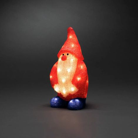 [NEUWERTIG] B-Ware Konstsmide Led Dekofigur Weihnachtsmann Figur Santa Rot Ip44 Höhe 36 Cm