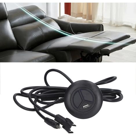 Commande manuelle pour canapé électrique, commande filaire pour canapé de massage des pieds, commande filaire du moteur, interrupteur manuel avec port de chargement USB (1/5)