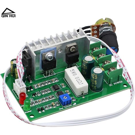 Drehzahlregler für Gleichstrommotoren, Überstrom- und Überlastschutz, 12 V/24 V/36 V/15 A (1/4)