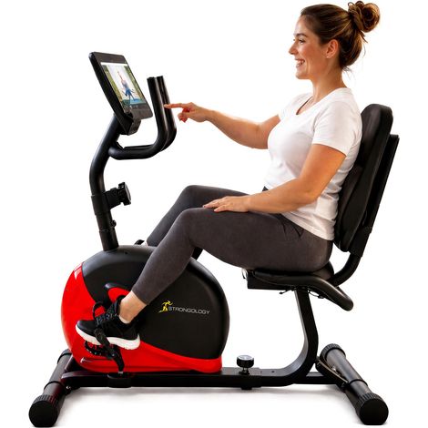 Homeology ZENPEDAL Recumbent Exercise Bike for Home, Magnetic Resistance Bike with 8 Levels, LCD Monitor with Heart Rate, Adjustable Seat with Back Support, Quiet Indoor Cycle (1/5)