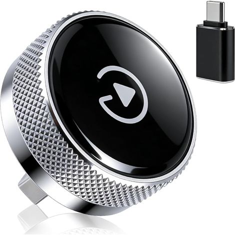 Adaptateur sans Fil CarPlay & Android Auto Ultra Compact Plug & Play USB-A/Type-C Compatible La Plupart des Voitures Depuis 2016 (sauf BMW/Tesla)