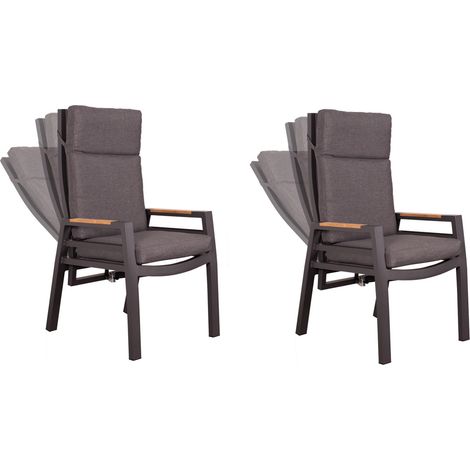 deVries 2x ""MONTANA"" Dining/Relax-Sessel 2 Stück Gartenstuhl 60 x 67 x 109 cm