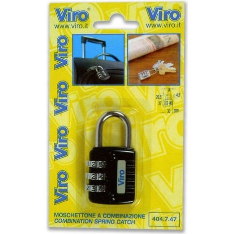 Cadenas à combinaison Viro 40479 – arc de Ø 30 mm – Fabriqué en Italie
