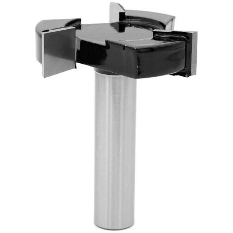 Fraise à raboter avec tige de 1/2", Bit de routeur de surfaçage CNC Spoilboard, Mèche de toupie pour aplatir la dalle Bit de rabotage Outil de travail du bois (1/5)