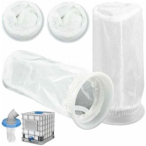 Lot de 4 filtres en nylon pour réservoir d'eau de pluie IBC 1 000 L, couvercle de réservoir IBC, filtre en nylon pour réservoir d'eau de pluie IBC (1/4)