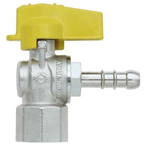 GRIFO EN ÁNGULO GAS HEMBRA PORTAMANGUERA 1/2 x 14