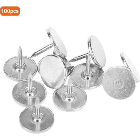 clous tapisserie à tête plate pour meubles anciens épingles à dessin décoratives rondes diamètre x longueur totale 16 mm 20 mm lot de 100 (1/5)