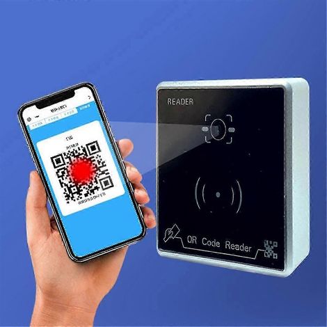 Lecteur de code QR étanche, lecteur de carte RFID étanche, lecteur de carte de contrôle d'accès, sortie Wiegand 26/34/66 bits, prend en charge les cartes CPU/IC/M1. (1/5)