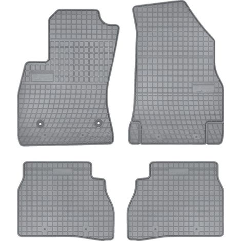 Alfombrillas para coche, de goma flexible, a medida, color ceniza/gris. (1/5)