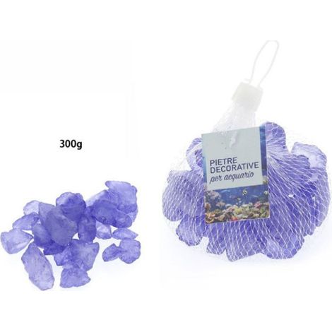 Galets Décoratifs Bleus Pour Aquarium 300 Gr. Décoration 70273